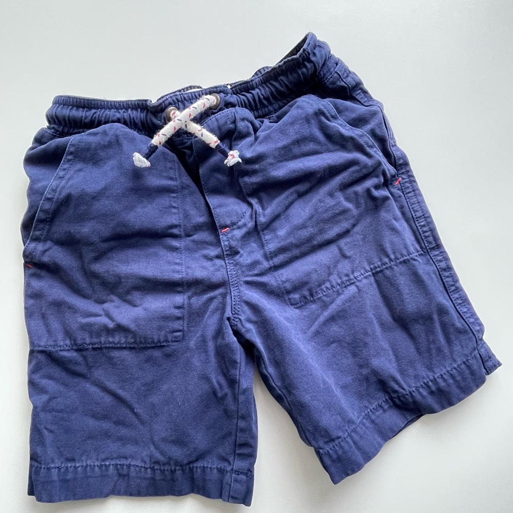Boden Navy Drawstring Shorts Boys Size 7Y